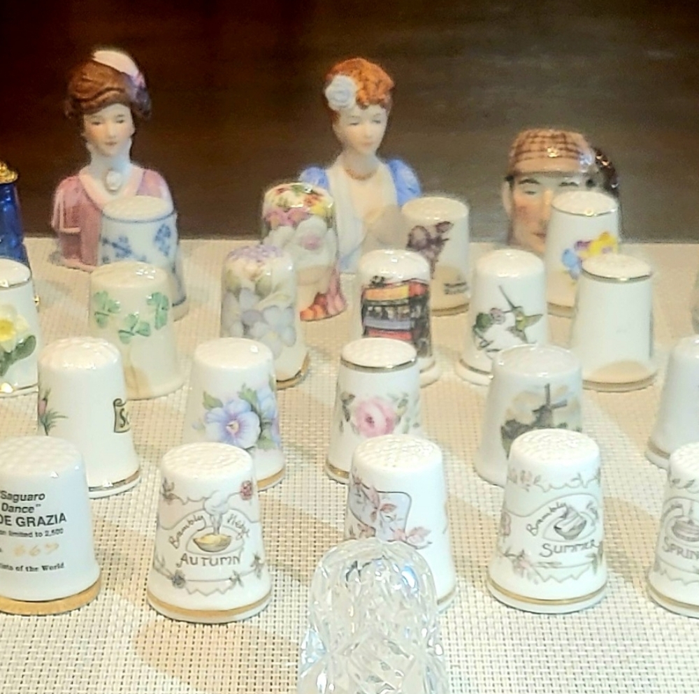 Bone china, Porcelain, Hand Painted, Rare, Limited Edition. 51 total assortment.